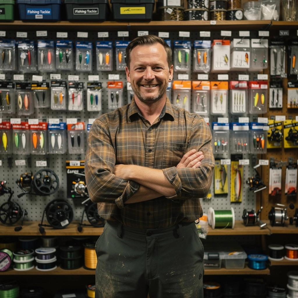 A scenic view of a riverbank with lush greenery, where anglers are seen enjoying a peaceful fishing day.